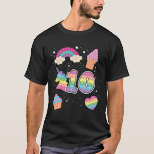 T-shirt 10E Poppin Magique Anniversaire Unicorn Popits 10