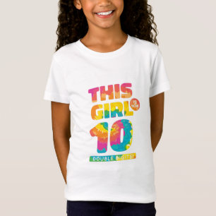 T-Shirt 10ème Anniversaire, Cette Fille Est Maintenant 10