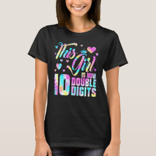 T-shirt 10ème Anniversaire Cette Fille Est Maintenant 10 C
