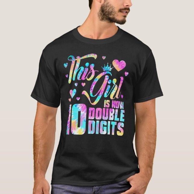 T-shirt 10ème Anniversaire Cette Fille Est Maintenant 10 C (Devant)