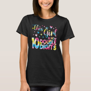 T-shirt 10ème Anniversaire Cette Fille Est Maintenant 10 C