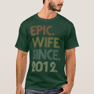 T-shirt 10ème anniversaire de Mariage pour sa femme épopée