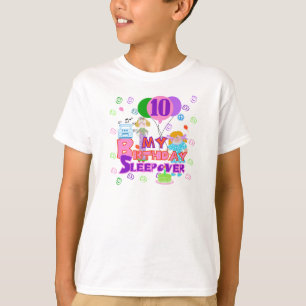 T-shirt 10ème Sleepover d'anniversaire