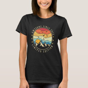T-shirt 10th Birthday Boys Cadeau Awesome depuis 2012 Limi