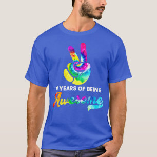 T-shirt 111 Ans D'Être Étonnant Tie Dye Anniversaire