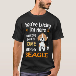 T-shirt 115 Vous Êtes Heureux De Rentrer Avec Mon Beagle
