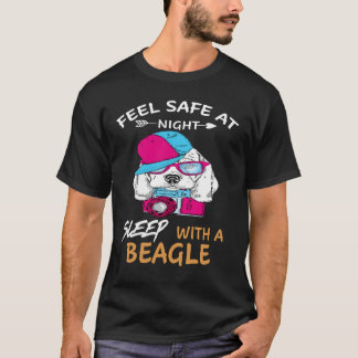 T-shirt 119 Sens En Sécurité La Nuit Sommeil Avec Un Beagl