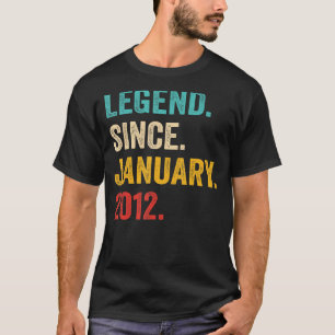 T-shirt 11 Ancienne légende depuis janvier 2012 11 Ans