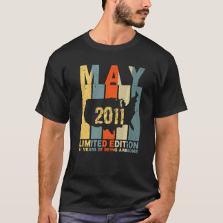 T-shirt 11 Anniversaire Mai 2011 11 Ans D'Être Impressionn