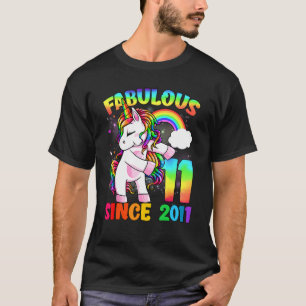 T-shirt 11 Ans 11e Anniversaire Unicorn Fabuleuse S