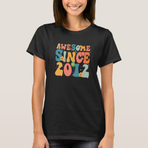 T-shirt 11 ans Awesome depuis 2012 11e anniversaire fille
