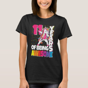 T-shirt 11 Ans D'Être Impressionnant 11ème Anniversaire Cu