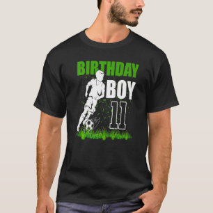 T-shirt 11 Ans Football Anniversaire Thème 11ème Pour