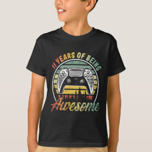 T-shirt 11 Ans Garçon Anniversaire Être génial jeu vidéo