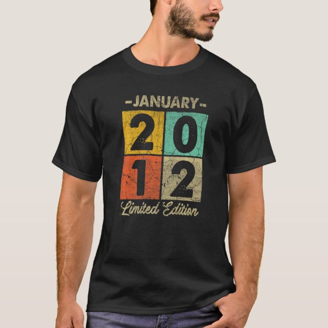 T-shirt 11 Ans Janvier 2012 11e Anniversaire 1 (Devant)