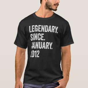 T-shirt 11 Ans Légendaire Depuis Janvier 2012 11ème Bir