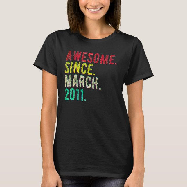 T-shirt 11 Ans Mars 2011 (Devant)