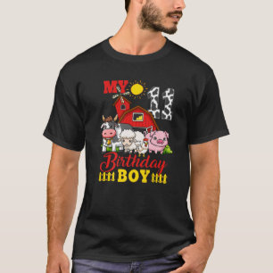 T-shirt 11E Anniversaire Animaux De Ferme Garçon 11 Ans An