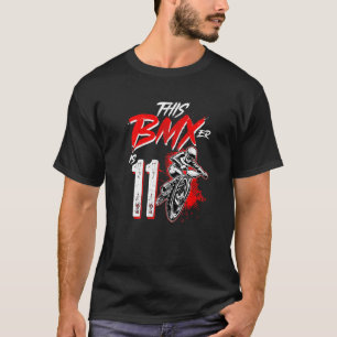 T-shirt 11e anniversaire Boy BMX Anniversaire Décorations