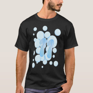 T-shirt 11e anniversaire bulle thème fête d'anniversaire