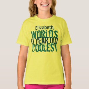 T-shirt 11e anniversaire Cadeau le plus vieux du monde 11 