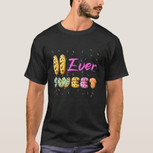 T-shirt 11e anniversaire de la fête de douceur fille Donut