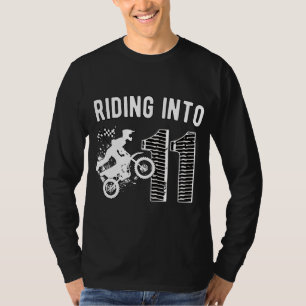 T-shirt 11e anniversaire Dirt Bike Party Motocross Eleven