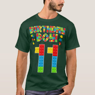 T-shirt 11e anniversaire mignon 11 ans Bâtiment d'immeuble