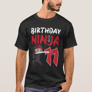 T-shirt 11e Anniversaire Ninja Joyeux 11 Anniversaire Amus