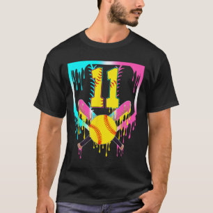 T-shirt 11e anniversaire Softll Home Plate Drip Glace 11 A