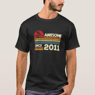T-shirt 11e anniversaire stupéfiant depuis 2011 11 ans Bir