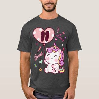 T-shirt 11e Anniversaire Unicorn