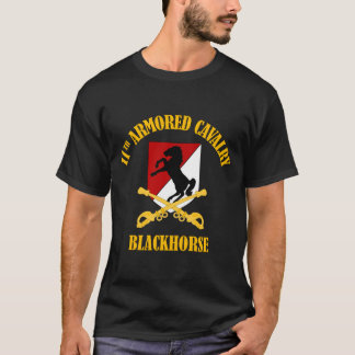 T-shirt 11e cavalerie blindée - Chevalier noir