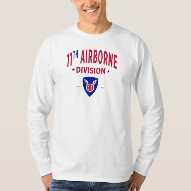 T-shirt 11e Division aéroportée - Militaire des États-Unis (Devant)