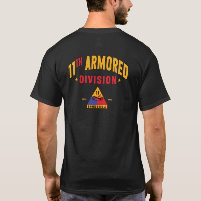 T-shirt 11e division blindée "Thunderbolt" sur mesure (Dos)