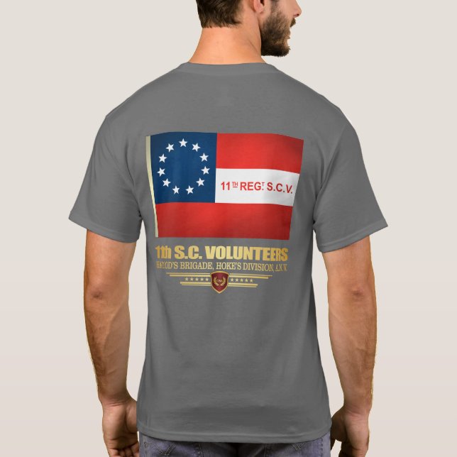 T-shirt 11e infanterie bénévole en Caroline du Sud (Dos)