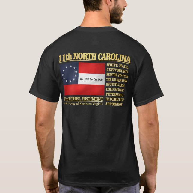 T-shirt 11e infanterie de Caroline du Nord (BA2) (Dos)