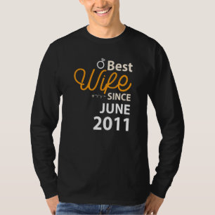T-shirt 11ème anniversaire de Mariage Meilleure femme depu