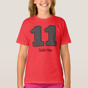 T-shirt 11ème Nom fait sur commande V22 de PLAID