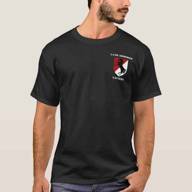 T-shirt 11ème Pièce en t de régiment de cavalerie blindée (Devant)