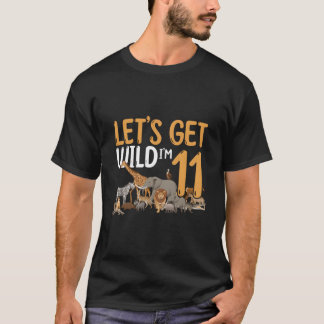 T-shirt 11ème Zoo Safari Jungle Animal Allons-y Sauvage JE