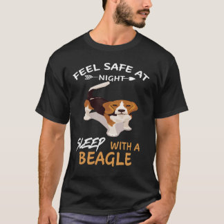 T-shirt 122 Sens En Sécurité La Nuit Sommeil Avec Un Beagl