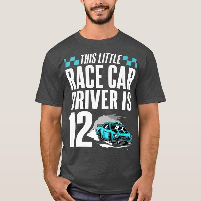 T-shirt 12 ans 12e anniversaire Cadeaux Garçons Cool voitu (Devant)