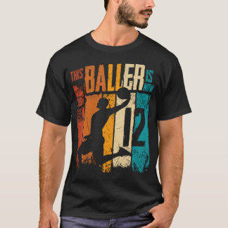 T-shirt 12 Ans Basketball 12E Anniversaire Boy Basketbal