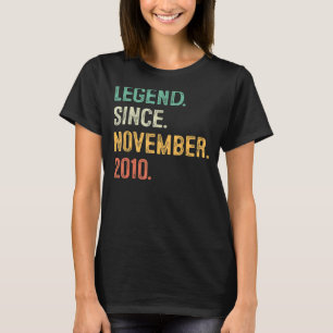 T-shirt 12 ans de légende depuis novembre 2010 12ème Anniv