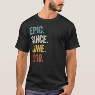 T-shirt 12 ans Epic depuis juin 2010 12e anniversaire