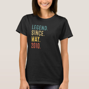 T-shirt 12 Ans Légende depuis mai 2010 12e anniversaire