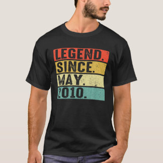 T-shirt 12 Ans Légende Depuis Mai 2010 12E Anniversaire G