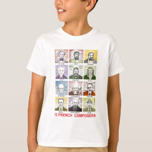 T-shirt 12 compositeurs français