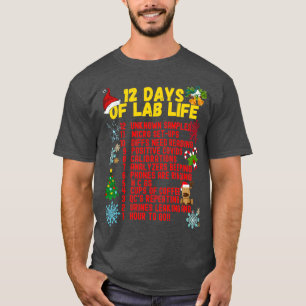 T-SHIRT 12 JOURS DE VIE LABRE NOËL LABORATOIRE MÉDICALE S